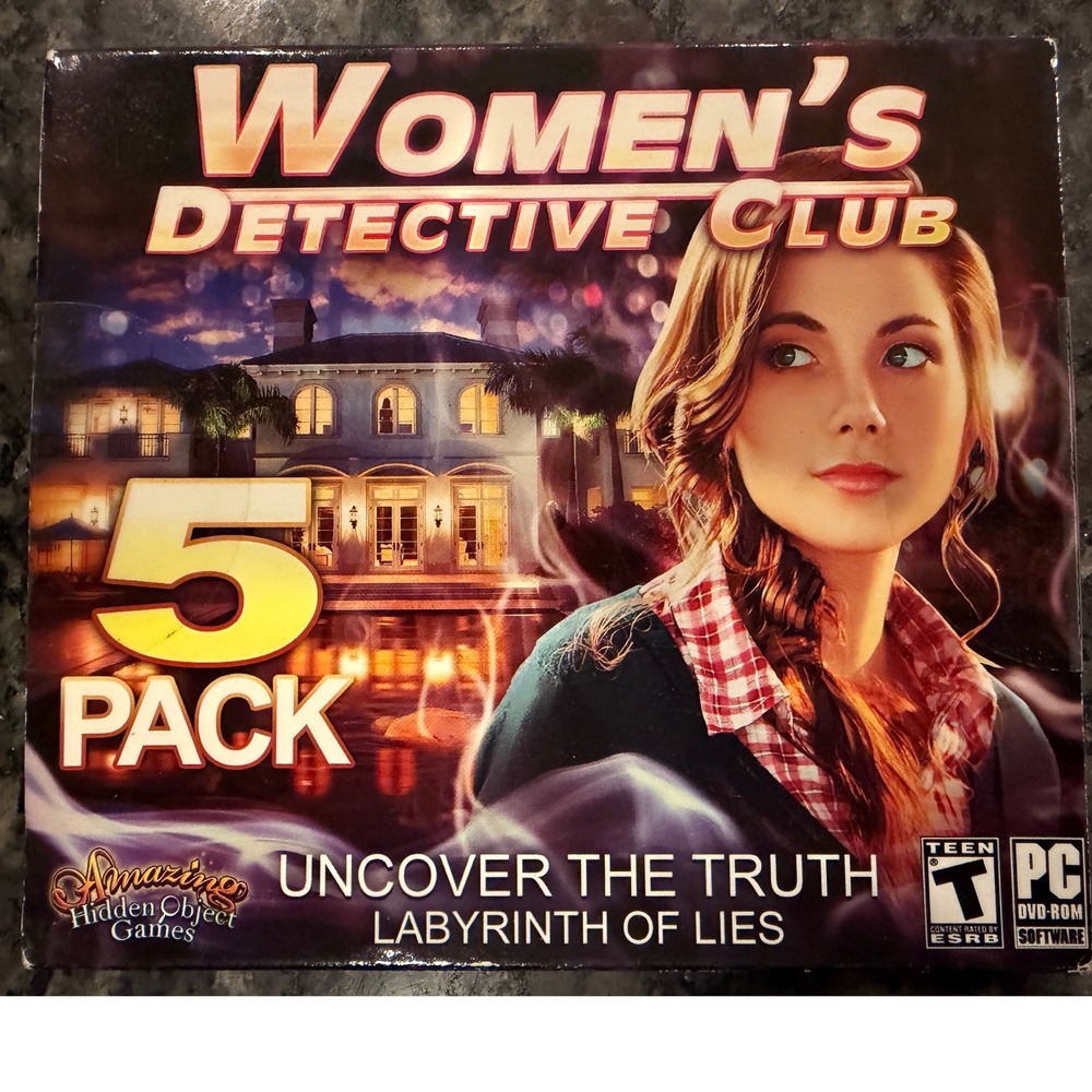 Legacy Games Womens Detective Club 5 Pack PC DVD Hidden Object Mystery Bundle